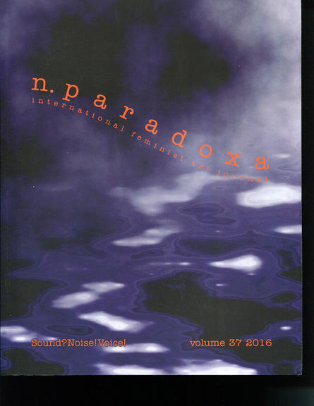 n.paradoxa / international feminist art journal, volume 37, 2016