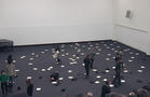 Monika Weiss
Sustenazo (Lament V)
2014
30 min. silent performance and sound composition
with participation of GSD students
200 sheets of paper with printed texts
